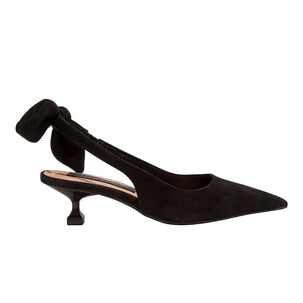 Scarpin Feminino Santa Lolla Slingback Preto - 06F2