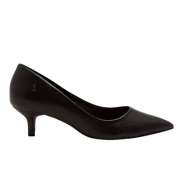 Scarpin Feminino Santa Lolla Salto Baixo Preto - 1304