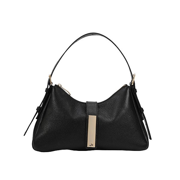 Bolsa Feminina Jorge Bischoff Ombro Couro Preta - JBGF01316