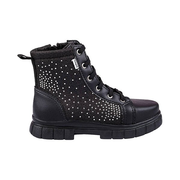 Bota Infantil Feminina Pampili Lucky Preta - 7110