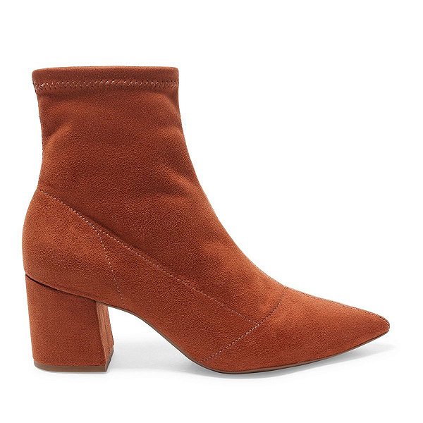 Bota Feminina Santa Lolla Cano Baixo Suede Marrom - 0286