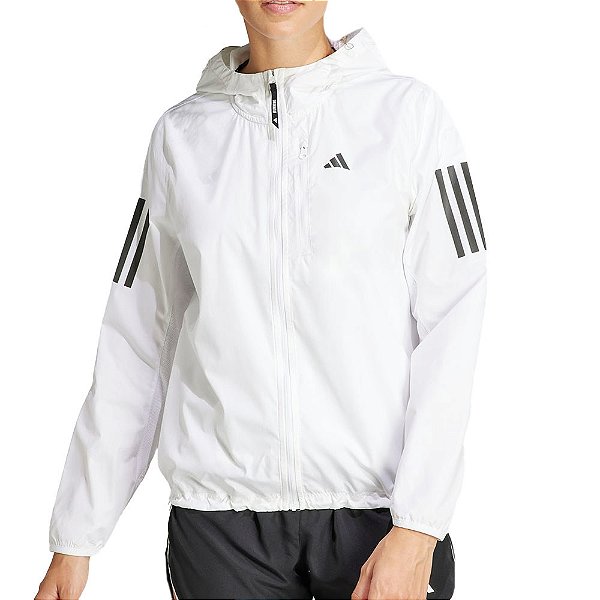 Jaqueta Feminina Adidas Corta Vento Regular Fit Branca - IK7