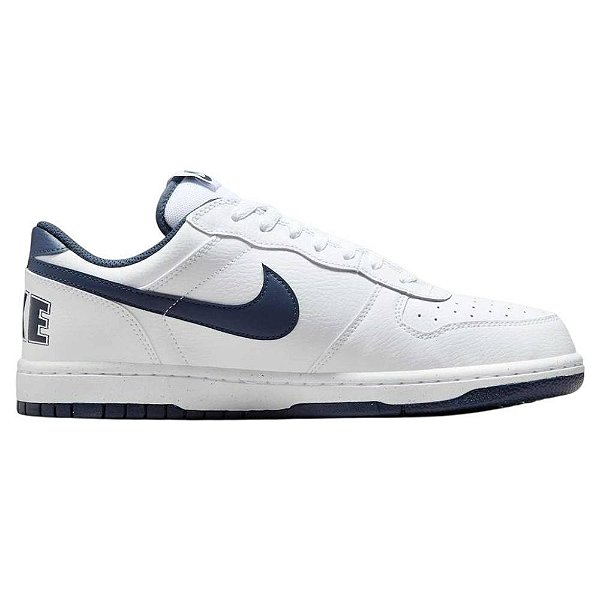 Tênis Masculino Nike Big Low Couro Branco - 355152