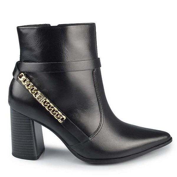 Bota Feminina Ramarim Cano Baixo Preta - 2568101