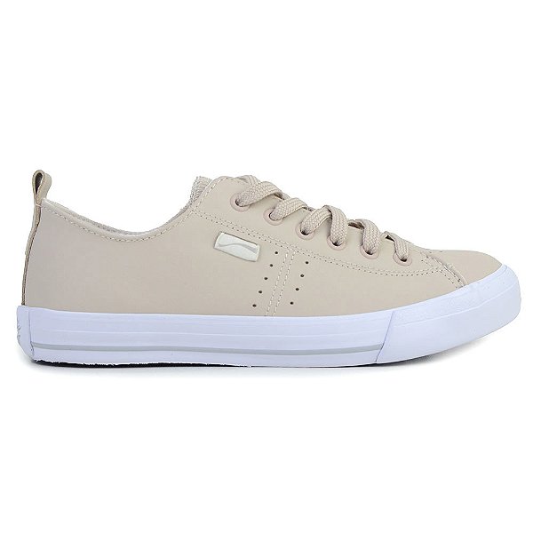 Tênis Feminino Coca-Cola Isla Leather Creme - CC2569