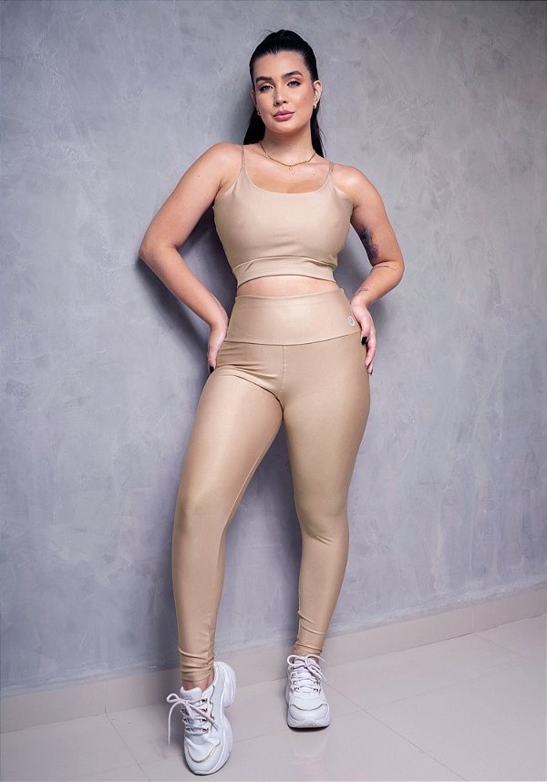 CONJUNTO FITNESS - COR BEGE