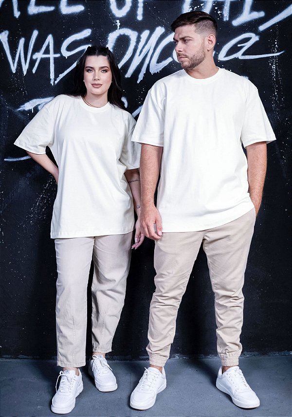 OVERSIZED - BÁSICA - COR MARFIM