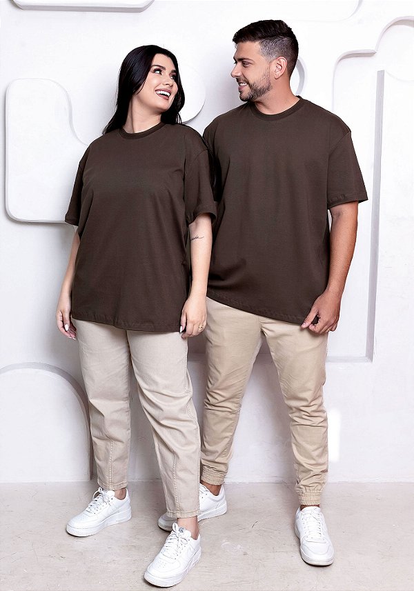 OVERSIZED - BÁSICA - COR MARROM