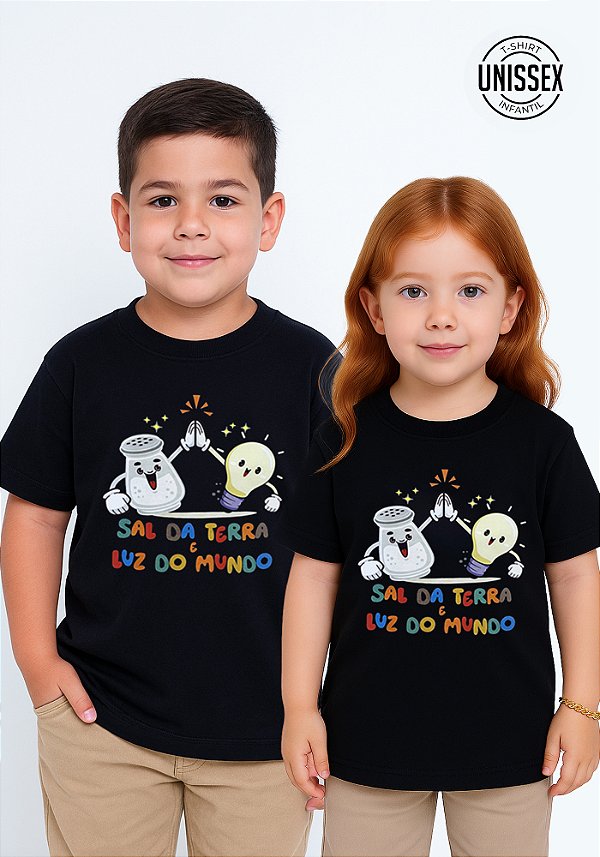 INFANTIL UNISSEX - SAL DA TERRA E LUZ DO MUNDO - COR PRETO