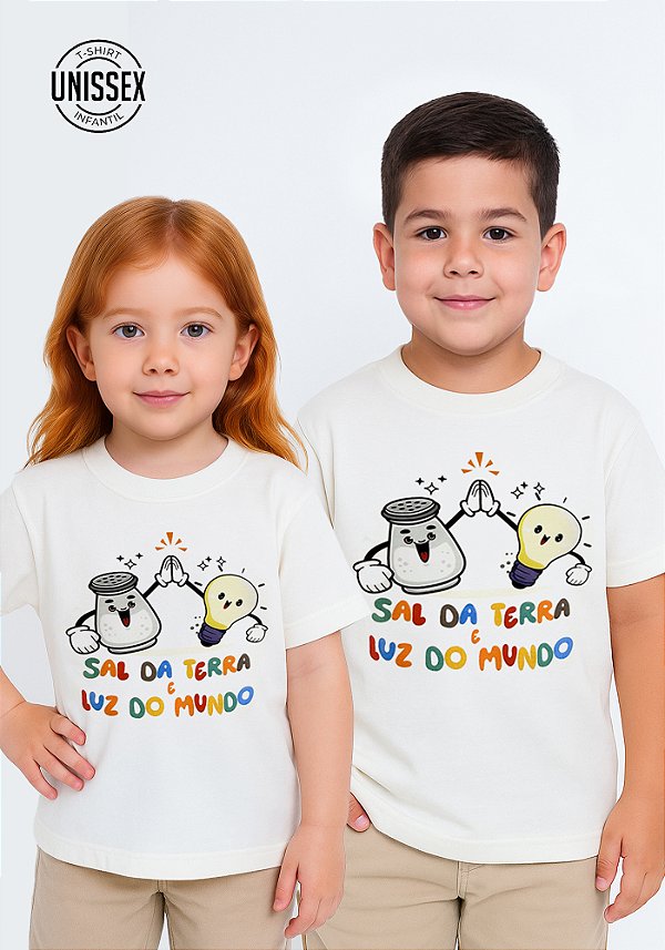 INFANTIL UNISSEX - SAL DA TERRA E LUZ DO MUNDO - COR MARFIM