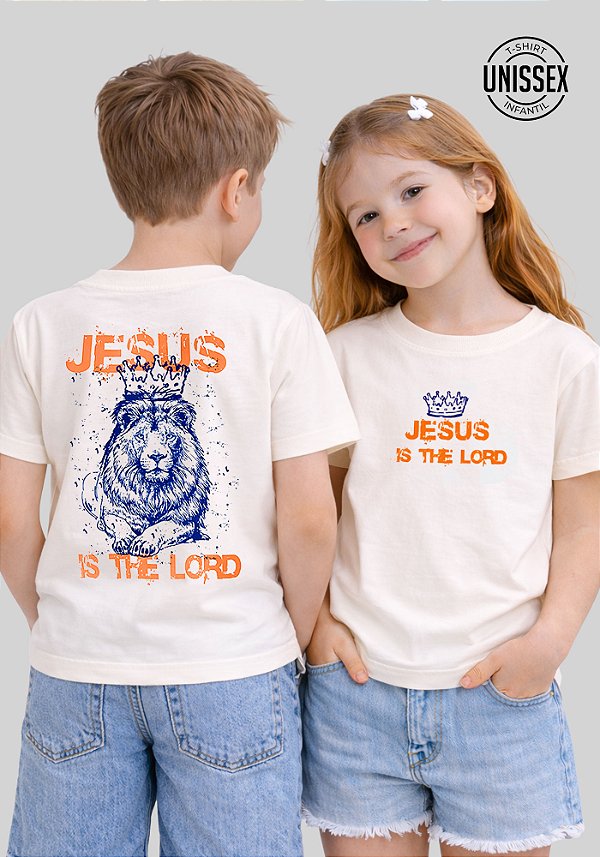 INFANTIL UNISSEX - JESUS IS THE LORD - COR MARFIM