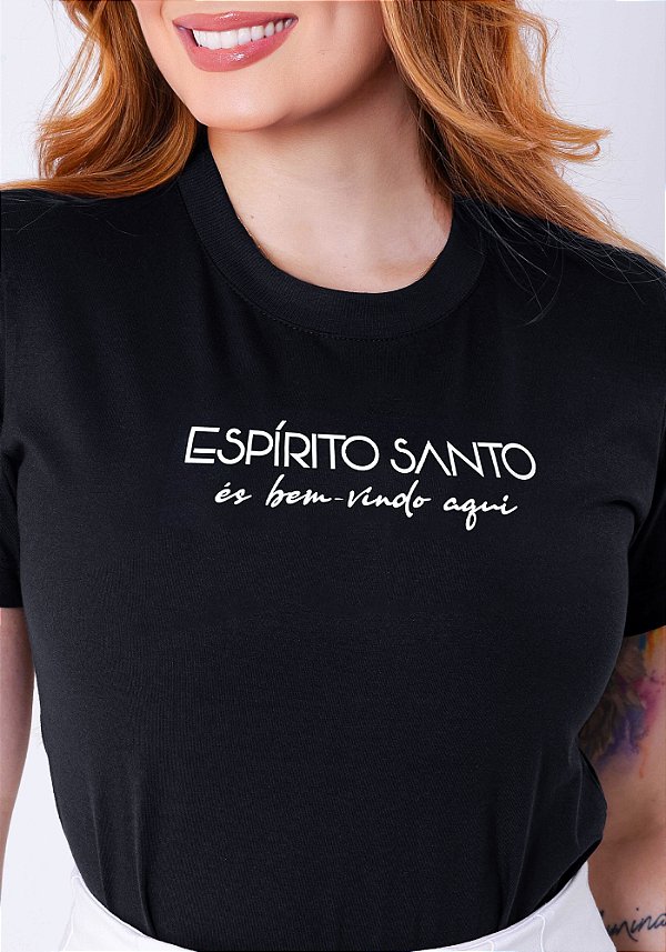 T-SHIRT FEMININA - ESPÍRITO-SANTO - COR PRETO