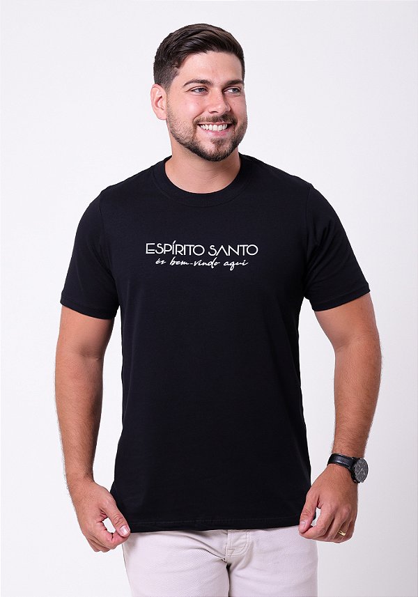 T-SHIRT MASCULINA - ESPÍRITO-SANTO - COR PRETO