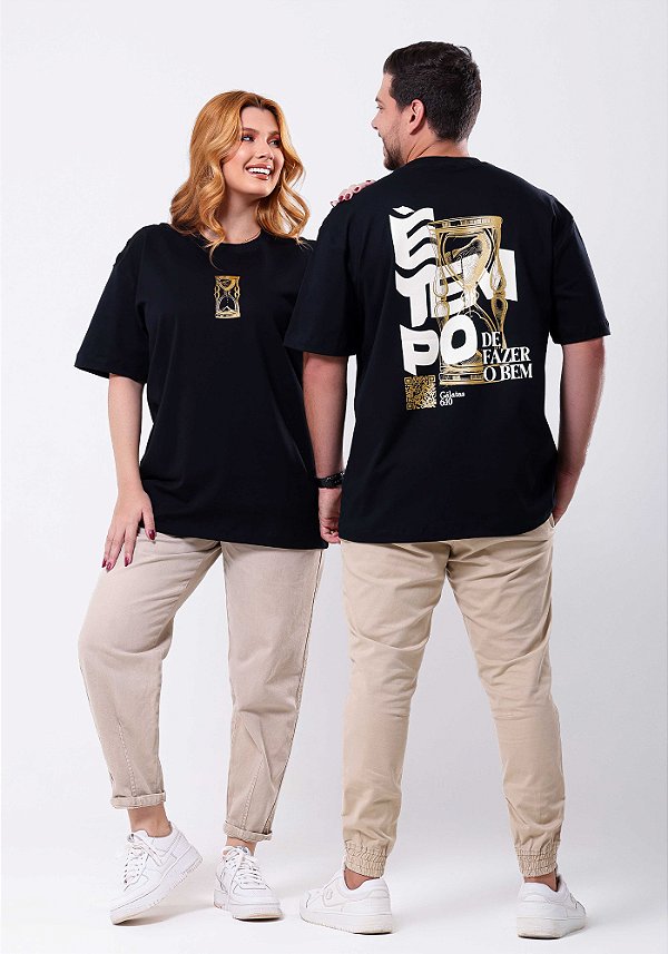 OVERSIZED - É TEMPO - COR PRETO