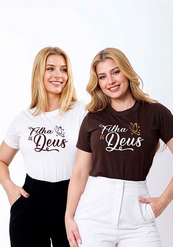 T-SHIRT FEMININA - FILHA DE DEUS