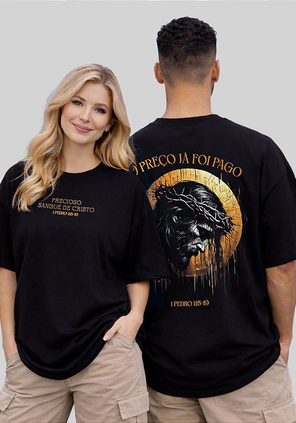 OVERSIZED - O PREÇO JÁ FOI PAGO - COR PRETO