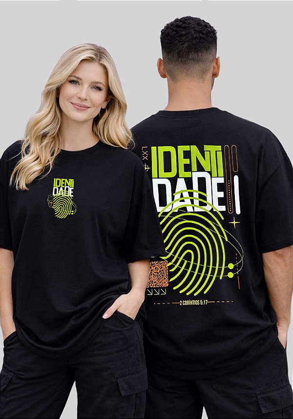 OVERSIZED - IDENTIDADE - COR PRETO