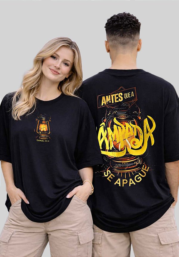 OVERSIZED - ANTES QUE A LÂMPADA SE APAGUE - COR PRETO