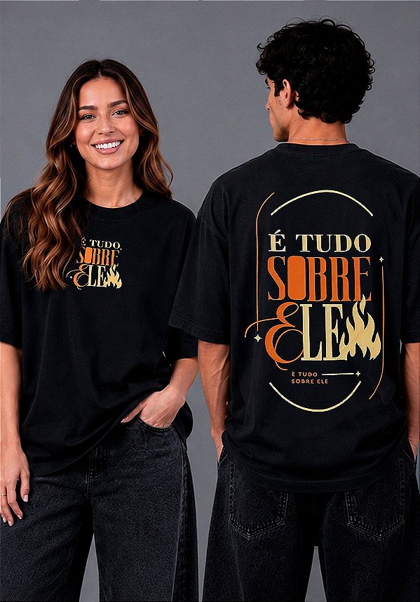 OVERSIZED - É TUDO SOBRE ELE - COR PRETO