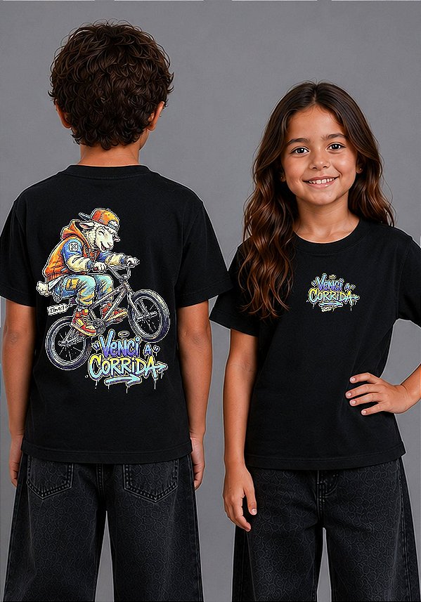INFANTIL FEMININA - VENCI A CORRIDA - COR PRETO
