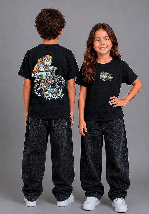INFANTIL FEMININA - VENCI A CORRIDA - COR PRETO