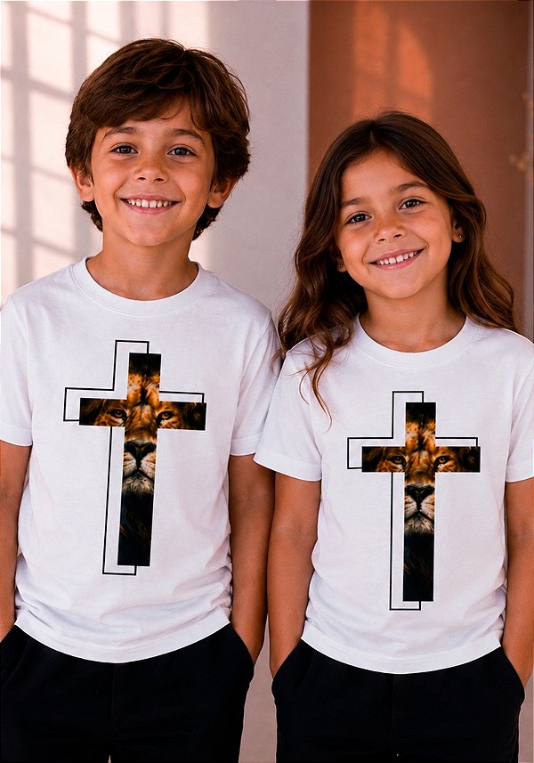 INFANTIL UNISSEX- CRUZ LEÃO - COR MARFIM