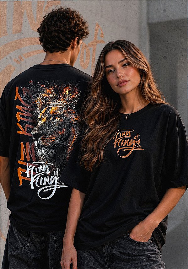 OVERSIZED - KING OF KINGS - COR PRETO