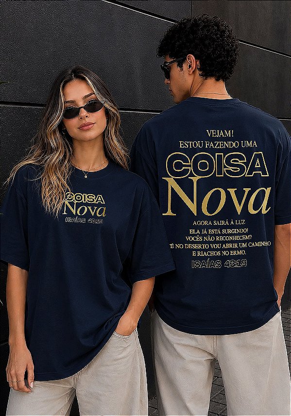 OVERSIZED - VEJAM ESTOU FAZENDO UMA COISA NOVA - COR AZUL