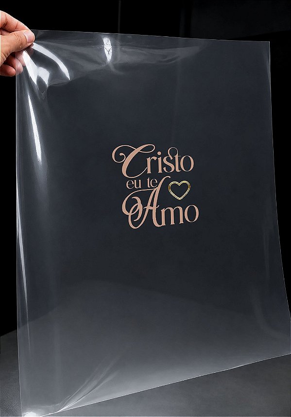 IMPRESSÃO DE DTF - CRISTO EU TE AMO- 08X08 CM
