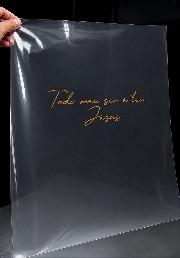 IMPRESSÃO DE DTF - TODO MEU SER É TEU JESUS- 17X06 CM
