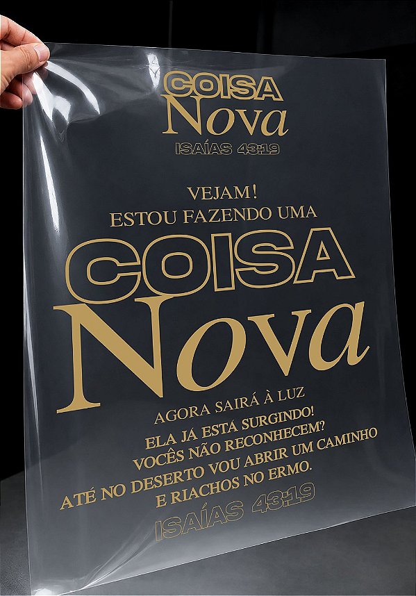 IMPRESSÃO DE DTF - VEJAM ESTOU FAZENDO UMA COISA NOVA - 33X37 CM