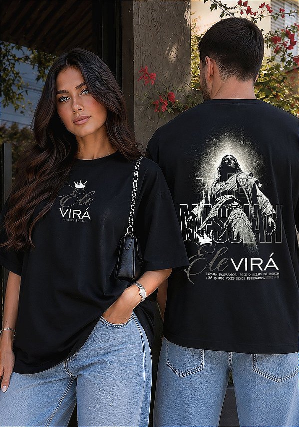 OVERSIZED - ELE VIRÁ - COR PRETO