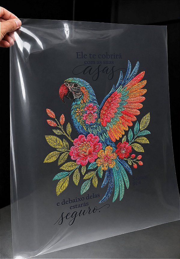 IMPRESSÃO DE DTF - ARARA SUAS ASAS - 21x30