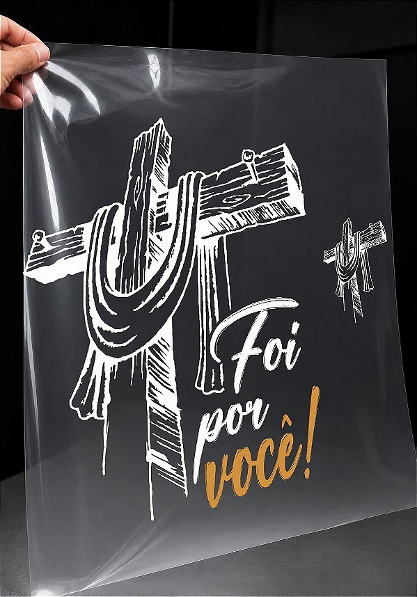 IMPRESSÃO DE DTF - FOI POR VOCÊ - 33X43 CM