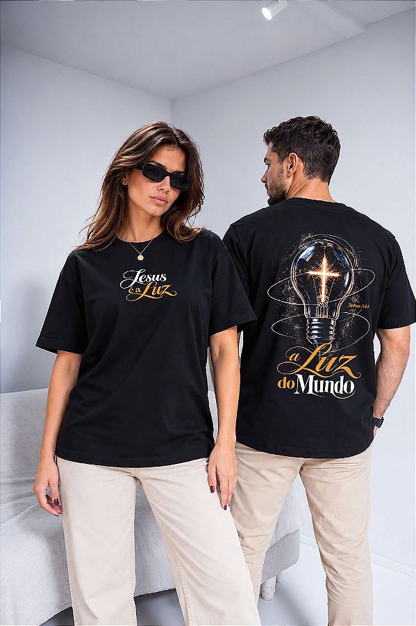 OVERSIZED - A LUZ DO MUNDO- COR PRETO