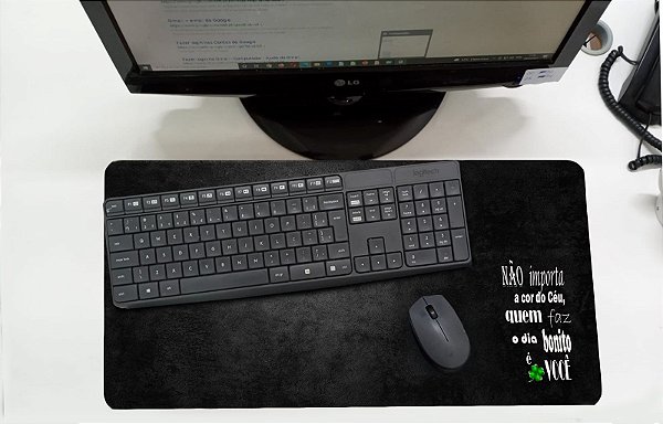 Mouse Pad / Desk Pad Grande 30x70 Paisagem - Não importa