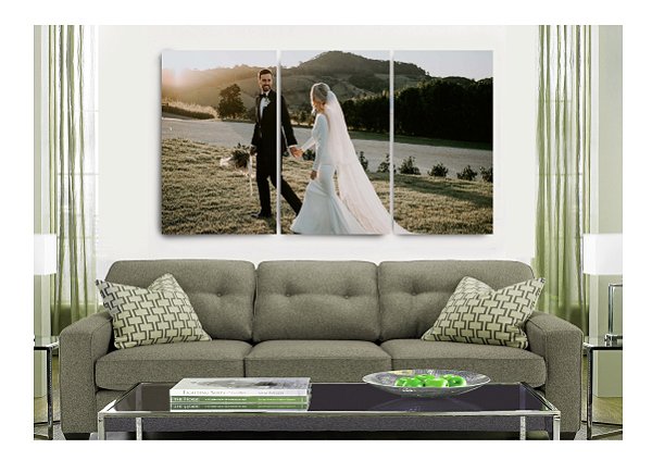 Quadro Personalizados com foto 100x200 trio