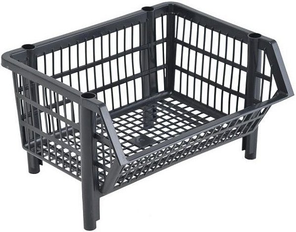 Cesto Plástico Empilhável Pequeno - CESTO EXPOSITOR