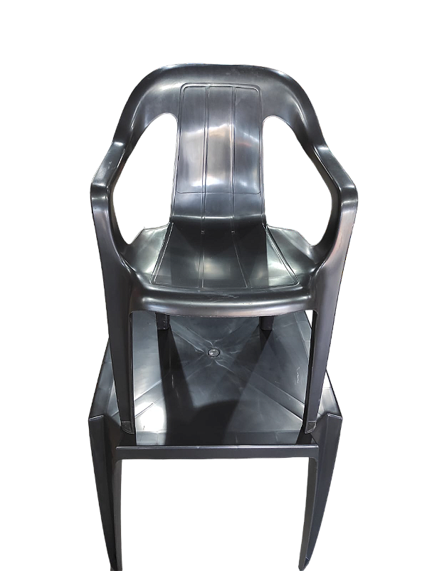 JOGO DE MESA C/ 4 POLTRONAS SPAZIO PRETA