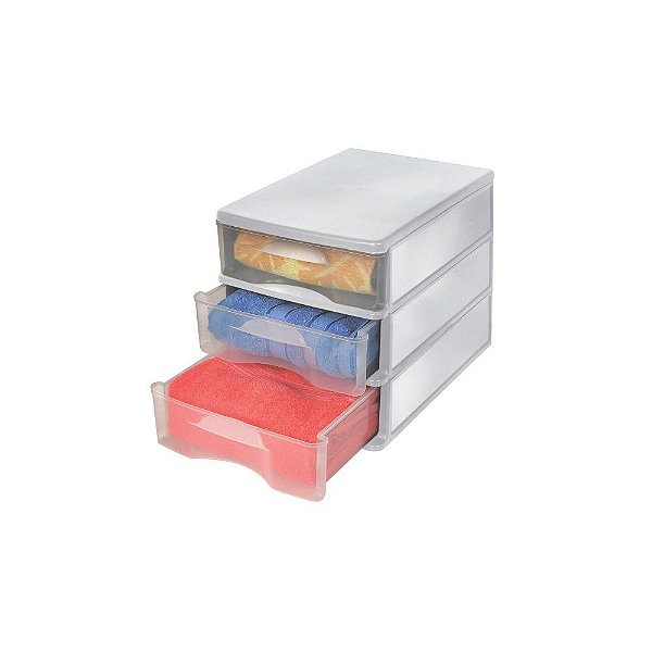 GAVETEIRO DE MESA GV-08 C/ 3 GAVETAS