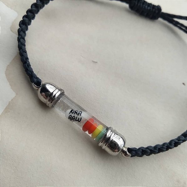 Pulseira nome no arroz lgbt