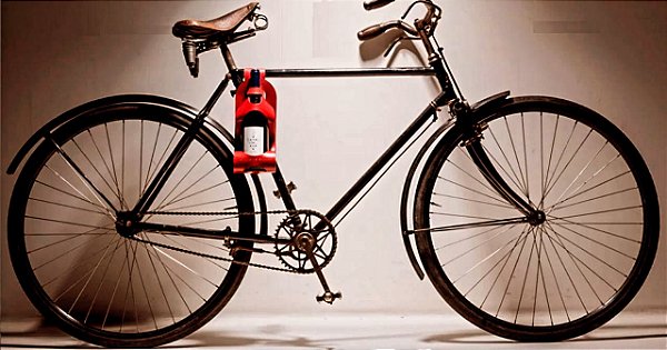 Porta garrafa em couro!