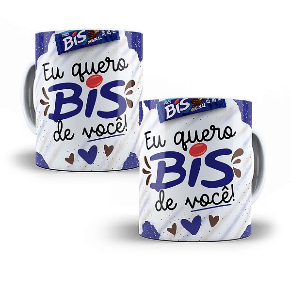 Caneca Pascoa Personalizada Nome Namorado Quero Bis De Você