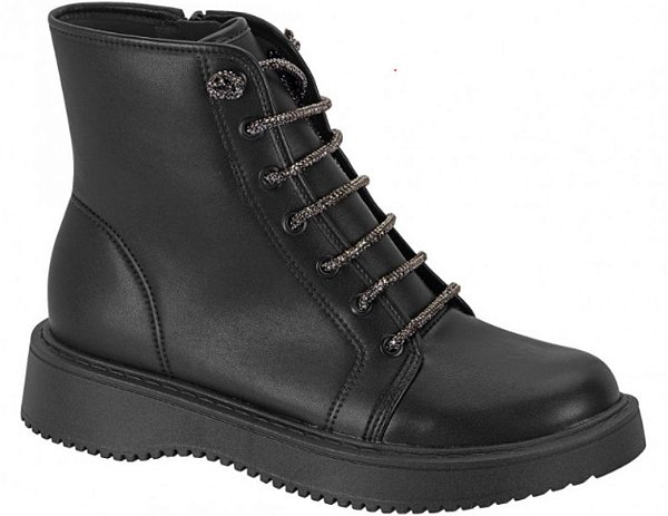 Bota Coturno Moleca Calce Fácil Strass Fecho 5339.110