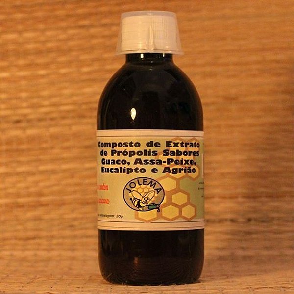 Composto Extrato de Própolis, Guaco, Assa-peixe, Eucalipto e Agrião (Sem Açúcares) - 200ML