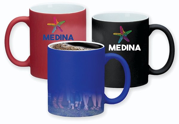 Caneca Magica de Cerâmica 350ml Acabamento Fosco
