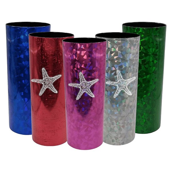 Copo Long Drink 350ML - Metalizado Holográfico