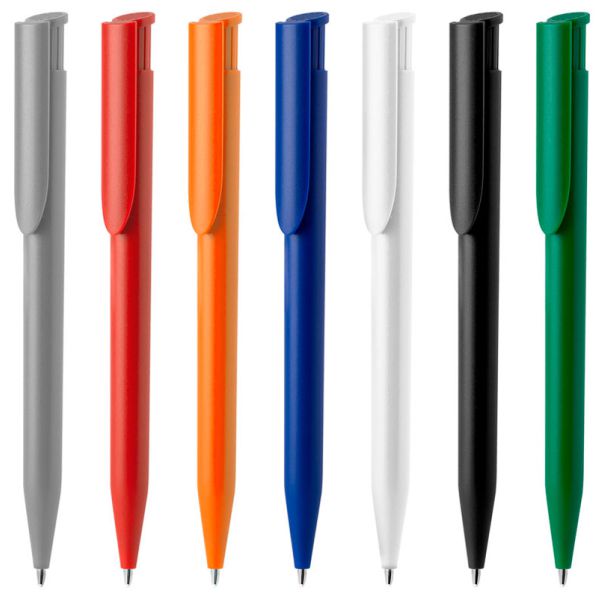 Caneta Plástica Caneta plástica esferográfica retrátil escrita em azul