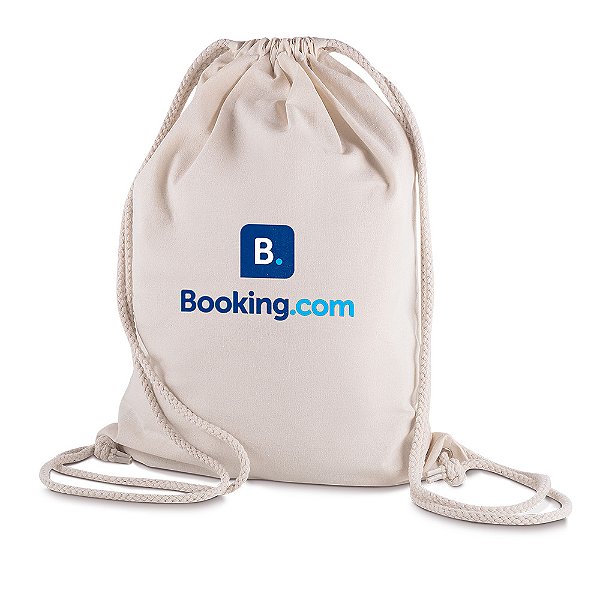Sacola/Mochila em algodão 145g/m² (41x33x10cm)
