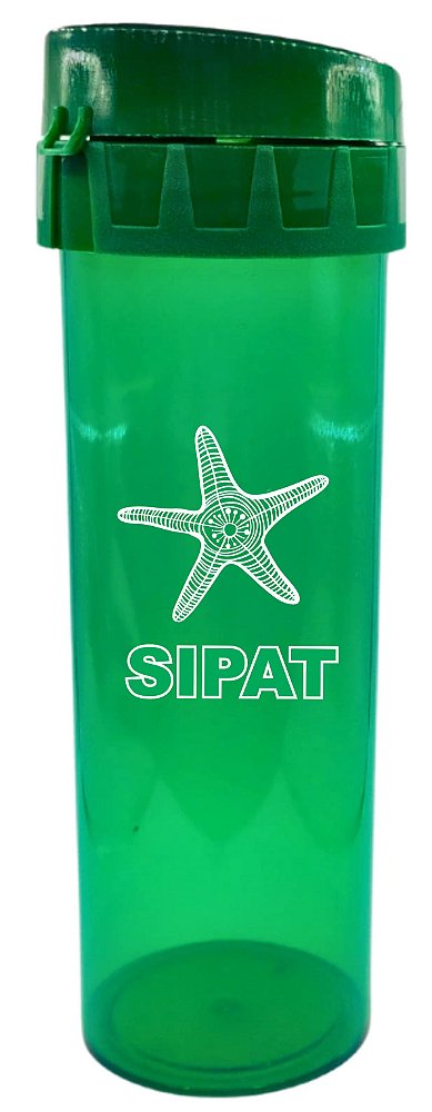 Garrafa VERDE SIPAT translúcida 480ml.